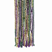 Mardi Gras Tri-Color Necklaces
